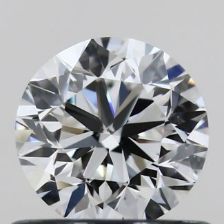 0.60 Carat Round F VS2 VG EX GIA Natural Diamond