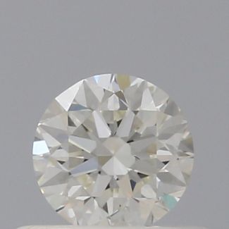 0.40 Carat Round J VVS2 VG EX GIA Natural Diamond