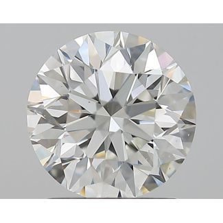 1.5 Carat Round H VS2 EX GIA Natural Diamond