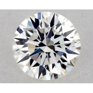 0.53 Carat Round H VVS1 EX GIA Natural Diamond