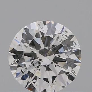 0.36 Carat Round D I1 EX GIA Natural Diamond