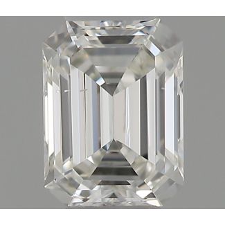 0.18 Carat Emerald H VS2 - VG NONE Natural Diamond