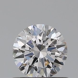 0.51 Carat Round D VVS2 EX GIA Natural Diamond