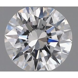 0.52 Carat Round D VS2 EX GIA Natural Diamond