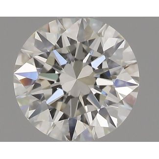 0.5 Carat Round H VVS2 EX GIA Natural Diamond