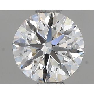 0.70 Carat Round H SI1 EX GIA Natural Diamond