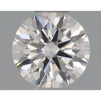 0.32 Carat Round F SI2 VG EX GIA Natural Diamond