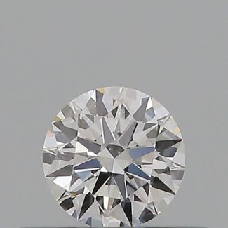 0.24 Carat Round D VVS2 EX GIA Natural Diamond