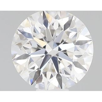 0.42 Carat Round F VVS2 EX GIA Natural Diamond