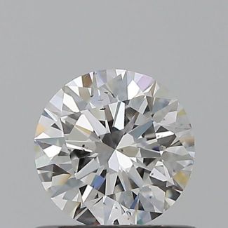 0.6 Carat Round E SI1 EX GIA Natural Diamond