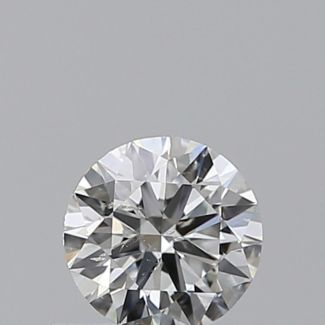 0.33 Carat Round I SI2 EX GIA Natural Diamond