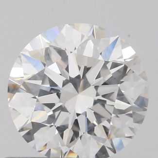 0.61 Carat Round E SI1 EX GIA Natural Diamond