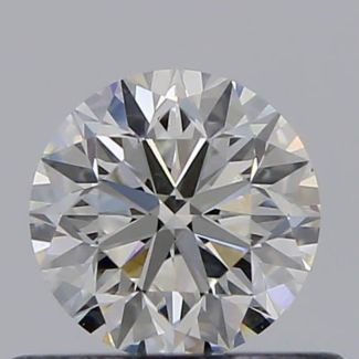 0.46 Carat Round H VS1 VG EX GIA Natural Diamond