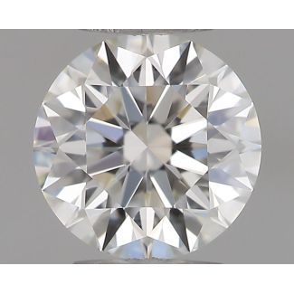 0.38 Carat Round G VVS2 EX IGI Natural Diamond