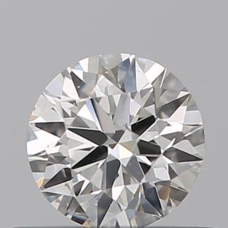 0.40 Carat Round H SI1 EX GIA Natural Diamond