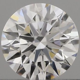 0.56 Carat Round D VVS2 EX GIA Natural Diamond