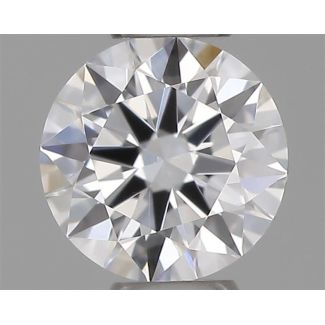 0.21 Carat Round D VVS2 EX VG GIA Natural Diamond