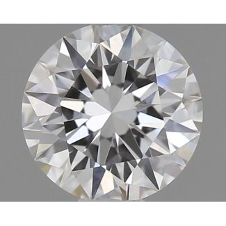 0.34 Carat Round F VVS2 EX GIA Natural Diamond