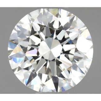 0.51 Carat Round H VVS2 EX GIA Natural Diamond