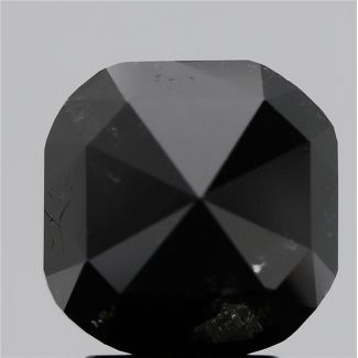 4.76 Carat Cushion Modified Fancy Black - GD GIA Natural Diamond