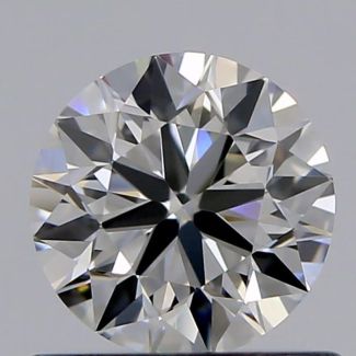 0.60 Carat Round I VVS1 VG EX GIA Natural Diamond