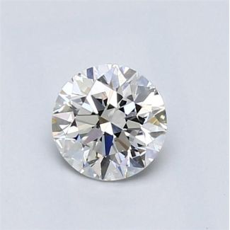 0.61 Carat Round F VVS2 EX GIA Natural Diamond