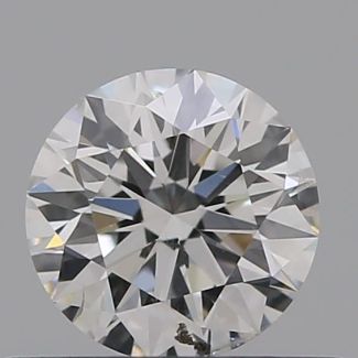 0.41 Carat Round F I1 EX GIA Natural Diamond