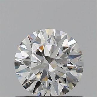 0.60 Carat Round G SI1 EX VG GIA Natural Diamond