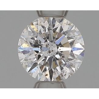 0.37 Carat Round F SI2 EX GIA Natural Diamond