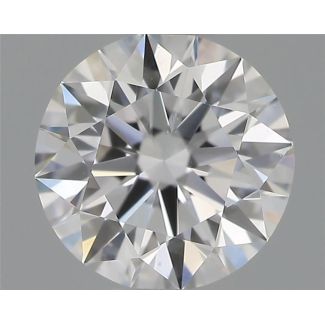 0.51 Carat Round E SI1 EX GIA Natural Diamond