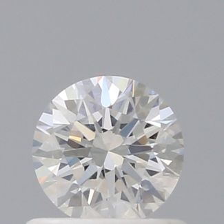 0.60 Carat Round F SI1 EX GIA Natural Diamond