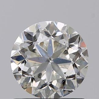 1.00 Carat Round I SI2 F EX VG GIA Natural Diamond