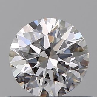 0.46 Carat Round E VVS1 EX GIA Natural Diamond