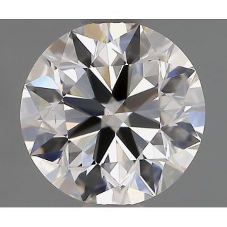 0.95 Carat Round H VS2 EX GIA Natural Diamond