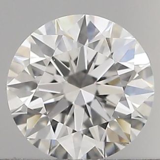 0.41 Carat Round F VS1 EX GIA Natural Diamond