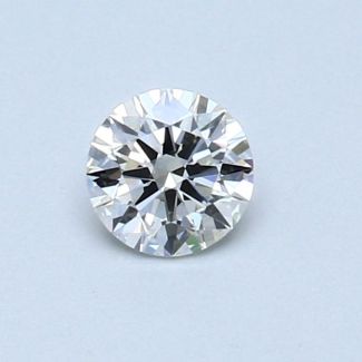 0.32 Carat Round I VVS2 EX GIA Natural Diamond