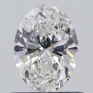 0.53 Carat Oval F VVS2 - VG GIA Natural Diamond