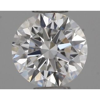 0.38 Carat Round E VVS2 EX GIA Natural Diamond