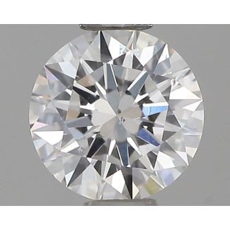 0.47 Carat Round F SI1 VG EX GIA Natural Diamond