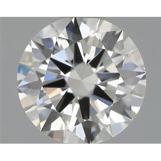 0.52 Carat Round H VVS1 EX GIA Natural Diamond