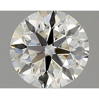 0.70 Carat Round J VS2 EX VG GIA Natural Diamond