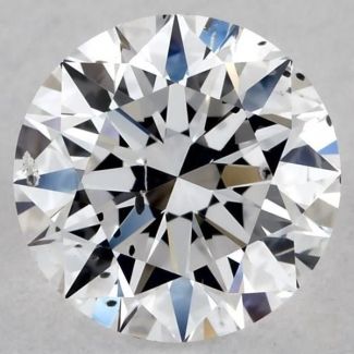 0.7 Carat Round D SI2 EX GIA Natural Diamond