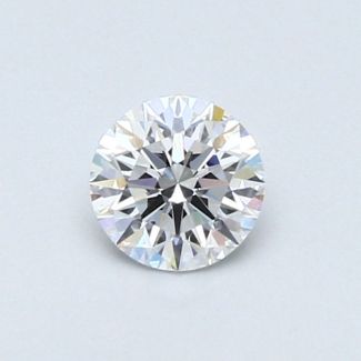 0.41 Carat Round D VS2 VG EX GIA Natural Diamond