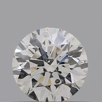 0.34 Carat Round F I1 EX GIA Natural Diamond