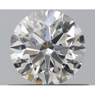 0.5 Carat Round F VVS2 EX IGI Natural Diamond