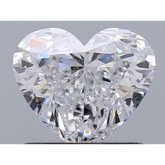 0.90 Carat Heart D SI1 - VG GIA Natural Diamond