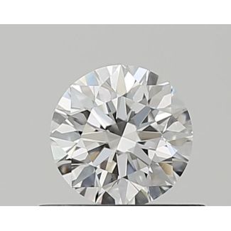 0.5 Carat Round D VVS1 EX GD GIA Natural Diamond