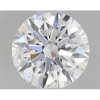 0.55 Carat Round D VVS2 EX GIA Natural Diamond