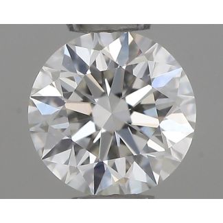 0.36 Carat Round G VVS2 EX GIA Natural Diamond