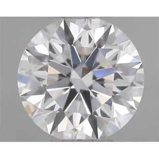 0.52 Carat Round E VVS2 EX GIA Natural Diamond